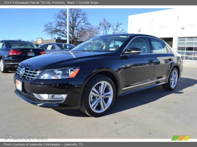 Black / Cornsilk Beige 2014 Volkswagen Passat TDI SEL Premium