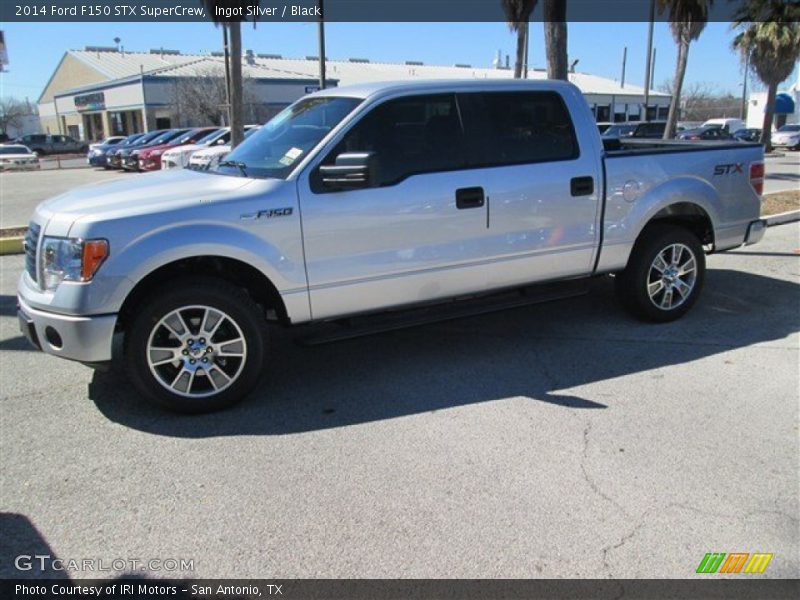 Ingot Silver / Black 2014 Ford F150 STX SuperCrew