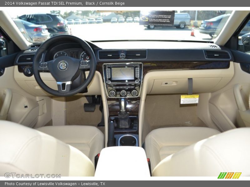 Black / Cornsilk Beige 2014 Volkswagen Passat TDI SEL Premium