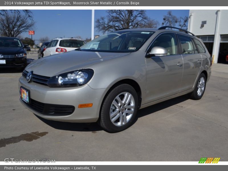 Moonrock Silver Metallic / Cornsilk Beige 2014 Volkswagen Jetta TDI SportWagen