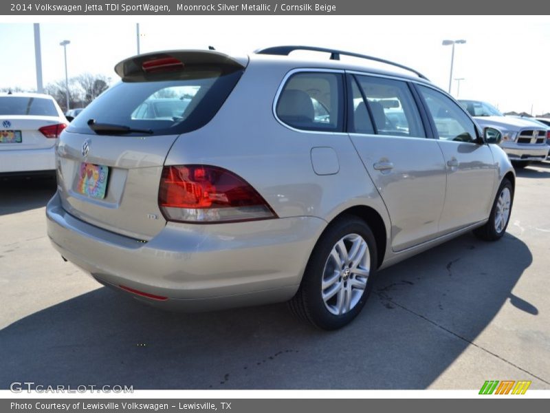 Moonrock Silver Metallic / Cornsilk Beige 2014 Volkswagen Jetta TDI SportWagen