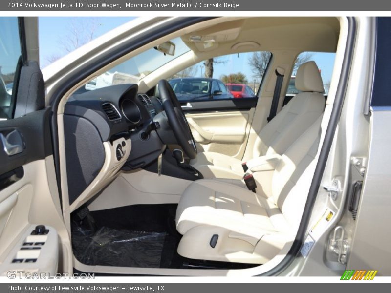 Moonrock Silver Metallic / Cornsilk Beige 2014 Volkswagen Jetta TDI SportWagen