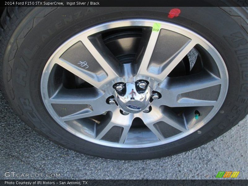 Ingot Silver / Black 2014 Ford F150 STX SuperCrew