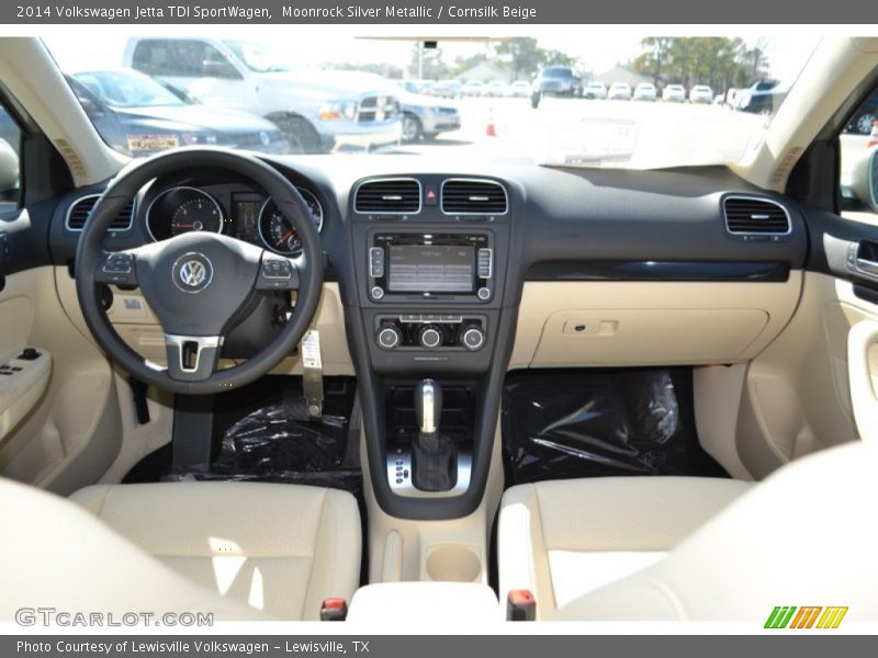 Moonrock Silver Metallic / Cornsilk Beige 2014 Volkswagen Jetta TDI SportWagen
