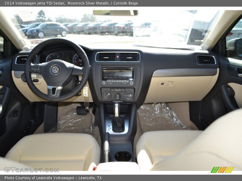 Moonrock Silver Metallic / Cornsilk Beige 2014 Volkswagen Jetta TDI Sedan