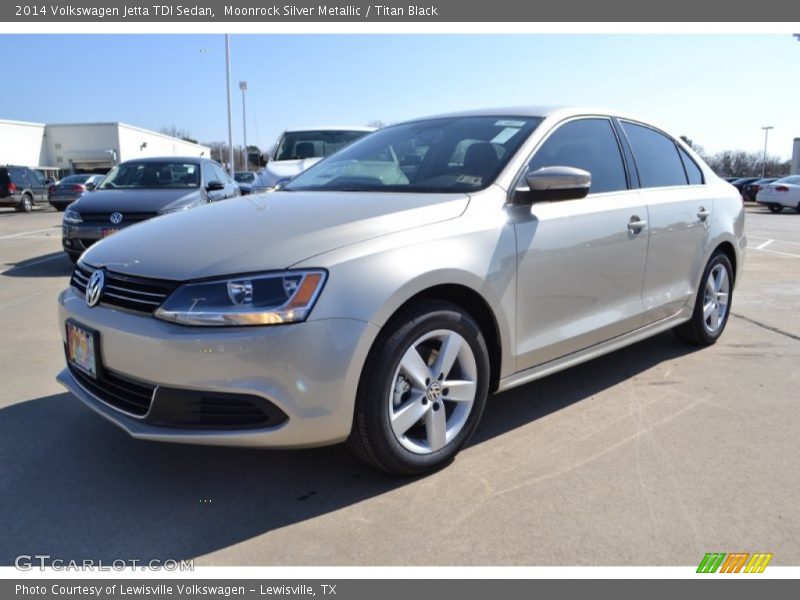 Moonrock Silver Metallic / Titan Black 2014 Volkswagen Jetta TDI Sedan
