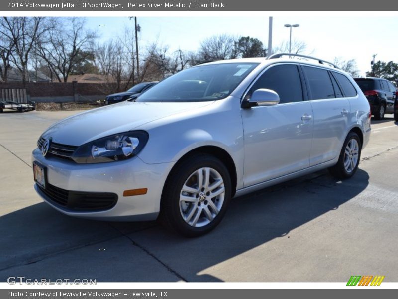 Reflex Silver Metallic / Titan Black 2014 Volkswagen Jetta TDI SportWagen