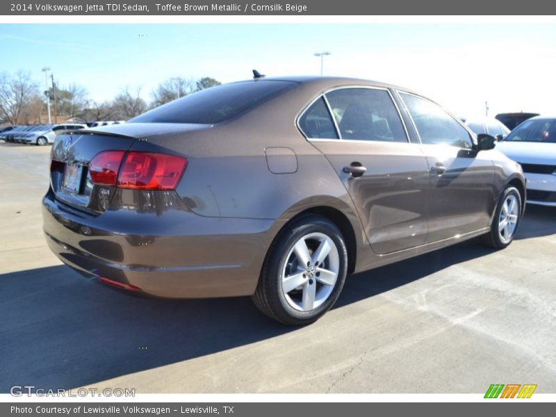 Toffee Brown Metallic / Cornsilk Beige 2014 Volkswagen Jetta TDI Sedan