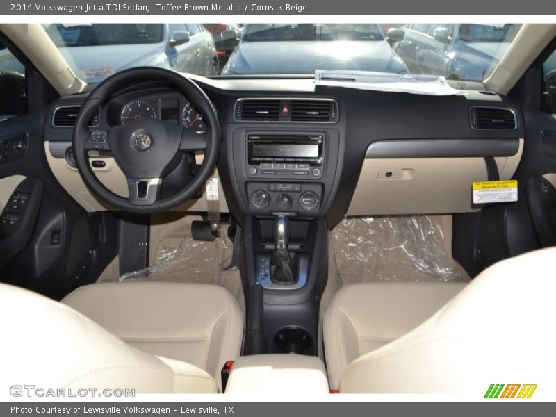 Toffee Brown Metallic / Cornsilk Beige 2014 Volkswagen Jetta TDI Sedan