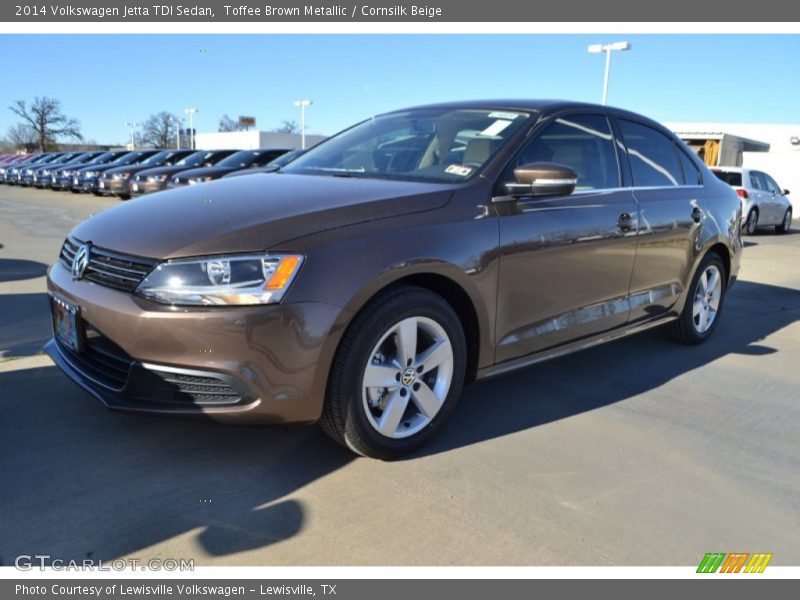 Toffee Brown Metallic / Cornsilk Beige 2014 Volkswagen Jetta TDI Sedan