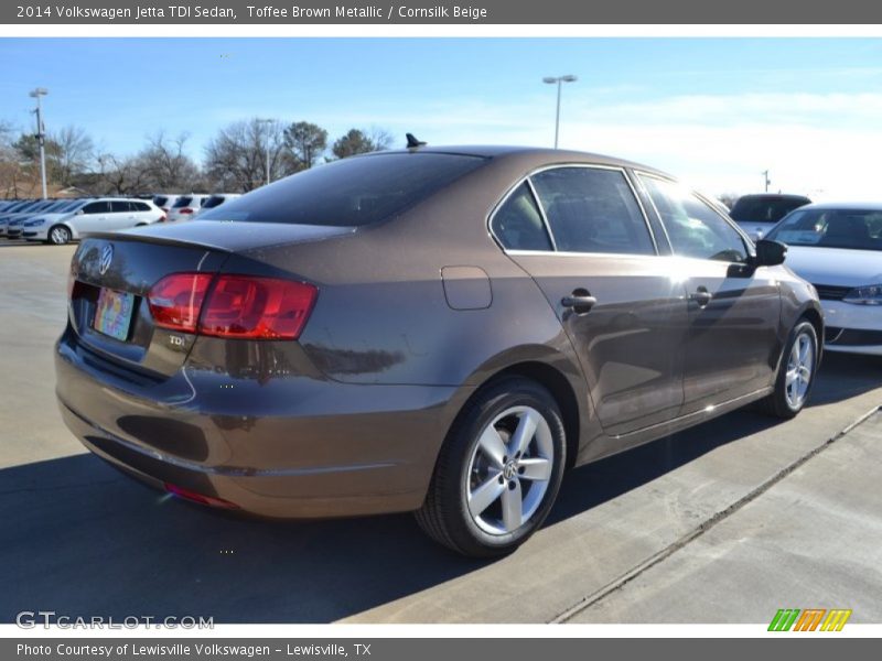 Toffee Brown Metallic / Cornsilk Beige 2014 Volkswagen Jetta TDI Sedan