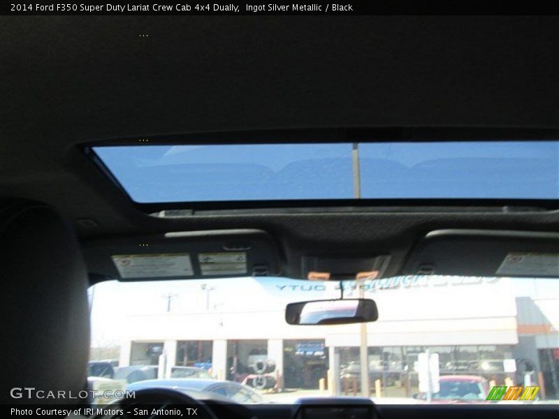 Ingot Silver Metallic / Black 2014 Ford F350 Super Duty Lariat Crew Cab 4x4 Dually