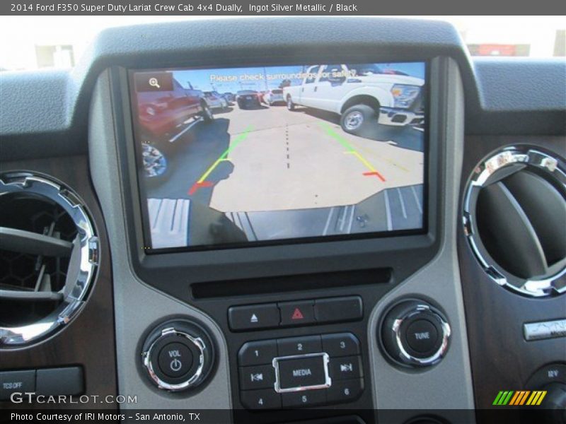Ingot Silver Metallic / Black 2014 Ford F350 Super Duty Lariat Crew Cab 4x4 Dually