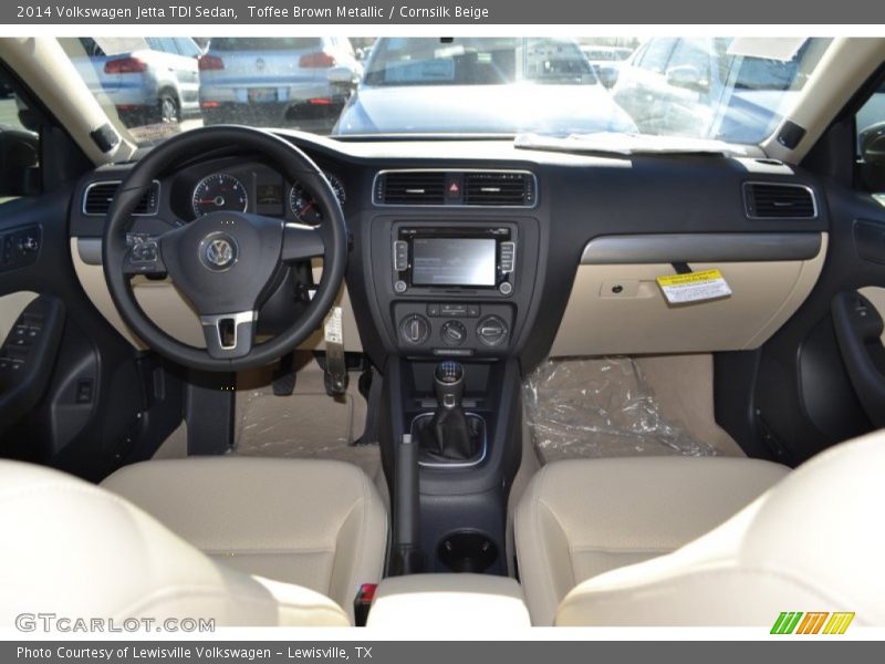 Toffee Brown Metallic / Cornsilk Beige 2014 Volkswagen Jetta TDI Sedan