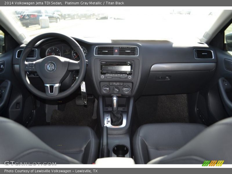 Platinum Gray Metallic / Titan Black 2014 Volkswagen Jetta TDI Sedan