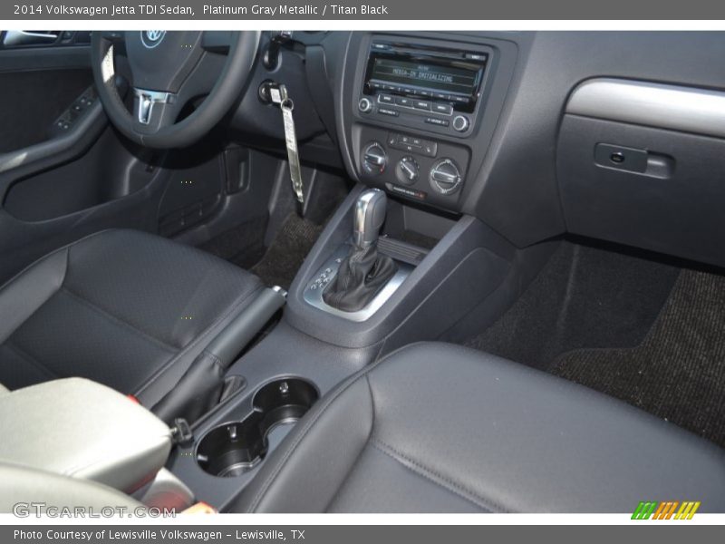 Platinum Gray Metallic / Titan Black 2014 Volkswagen Jetta TDI Sedan