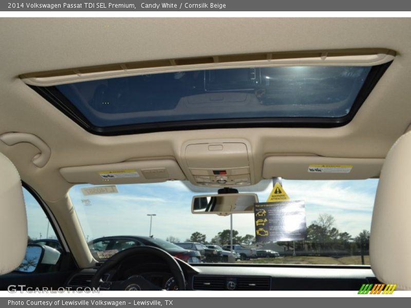 Candy White / Cornsilk Beige 2014 Volkswagen Passat TDI SEL Premium