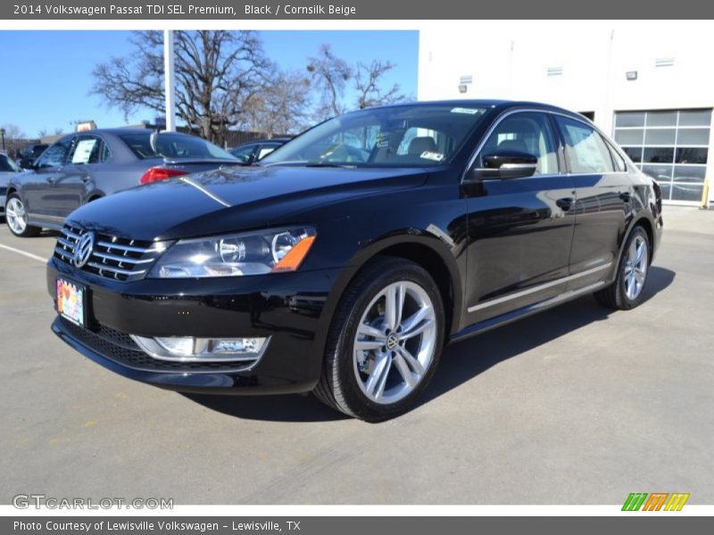 Black / Cornsilk Beige 2014 Volkswagen Passat TDI SEL Premium