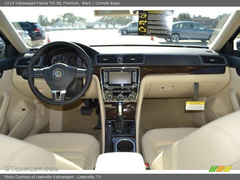 Black / Cornsilk Beige 2014 Volkswagen Passat TDI SEL Premium