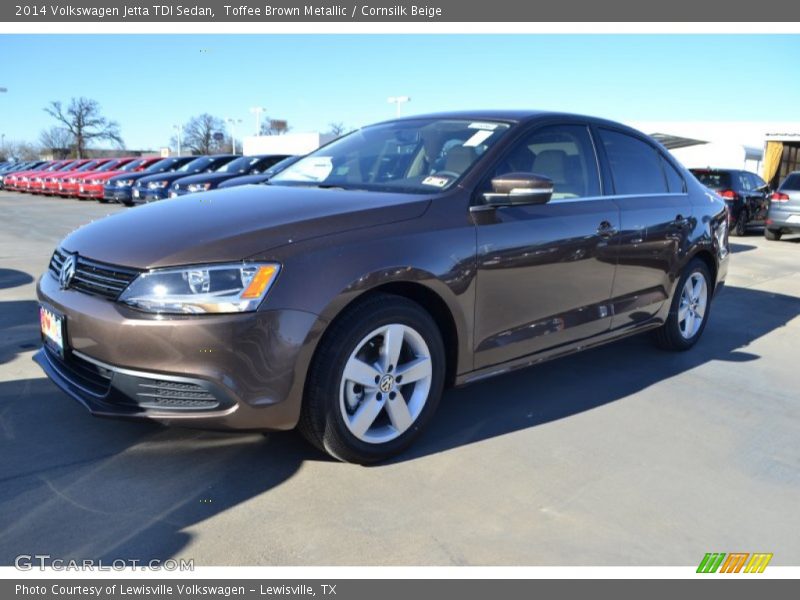 Toffee Brown Metallic / Cornsilk Beige 2014 Volkswagen Jetta TDI Sedan