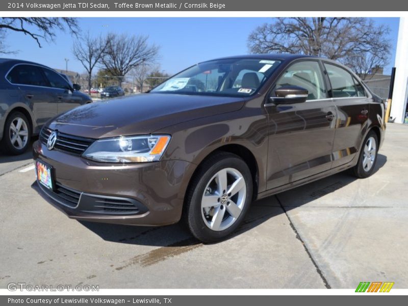 Toffee Brown Metallic / Cornsilk Beige 2014 Volkswagen Jetta TDI Sedan