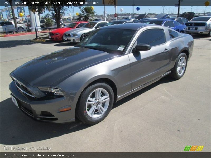 Sterling Gray / Charcoal Black 2014 Ford Mustang V6 Coupe
