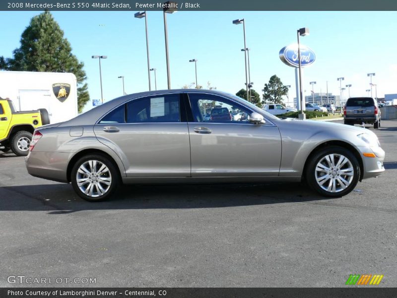 Pewter Metallic / Black 2008 Mercedes-Benz S 550 4Matic Sedan