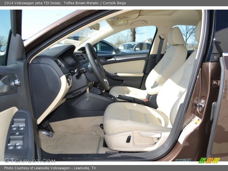 Toffee Brown Metallic / Cornsilk Beige 2014 Volkswagen Jetta TDI Sedan