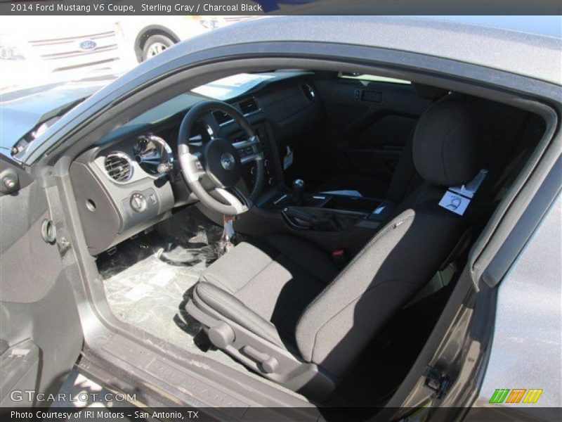 Sterling Gray / Charcoal Black 2014 Ford Mustang V6 Coupe