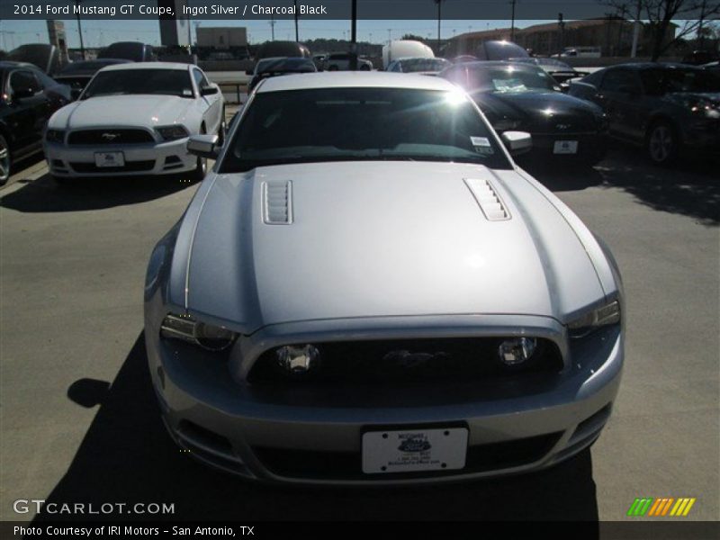 Ingot Silver / Charcoal Black 2014 Ford Mustang GT Coupe