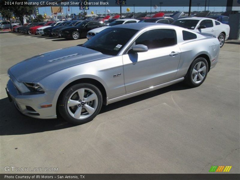 Ingot Silver / Charcoal Black 2014 Ford Mustang GT Coupe