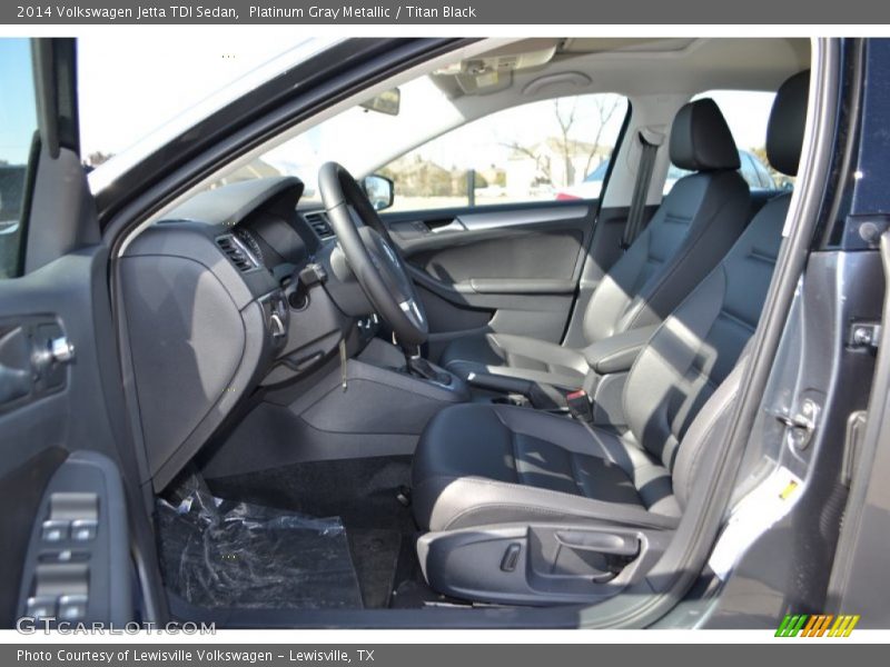 Platinum Gray Metallic / Titan Black 2014 Volkswagen Jetta TDI Sedan