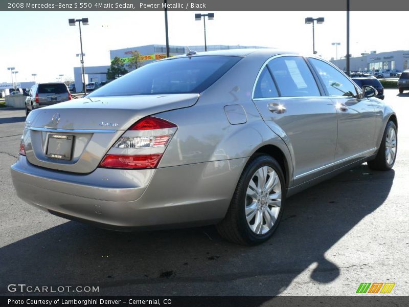 Pewter Metallic / Black 2008 Mercedes-Benz S 550 4Matic Sedan
