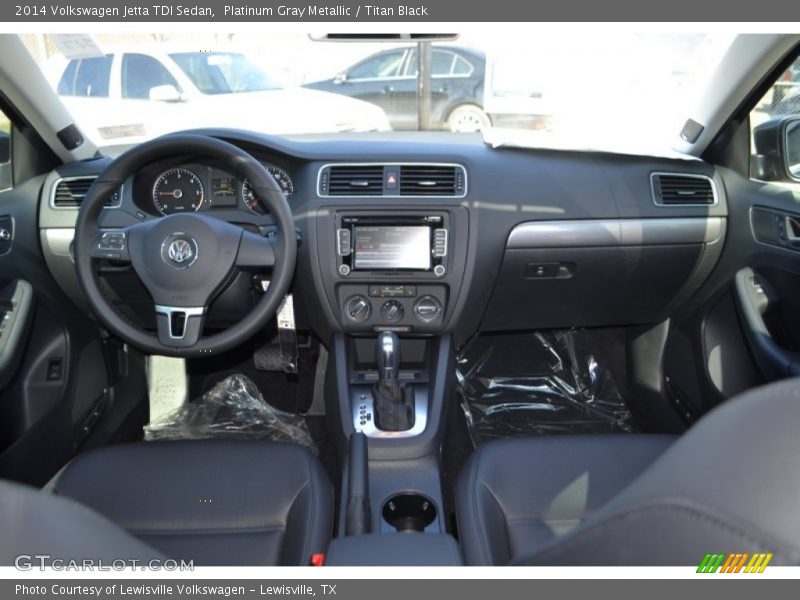 Platinum Gray Metallic / Titan Black 2014 Volkswagen Jetta TDI Sedan
