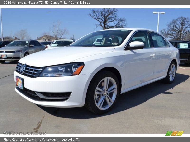 Candy White / Cornsilk Beige 2014 Volkswagen Passat TDI SE