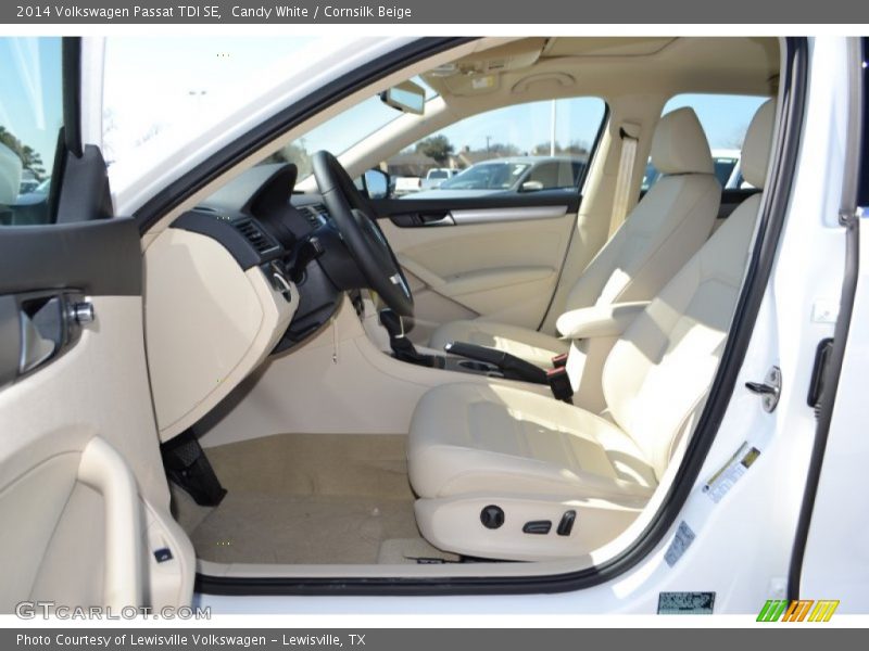 Candy White / Cornsilk Beige 2014 Volkswagen Passat TDI SE