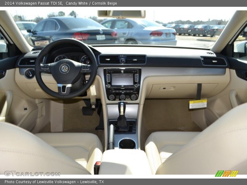 Candy White / Cornsilk Beige 2014 Volkswagen Passat TDI SE