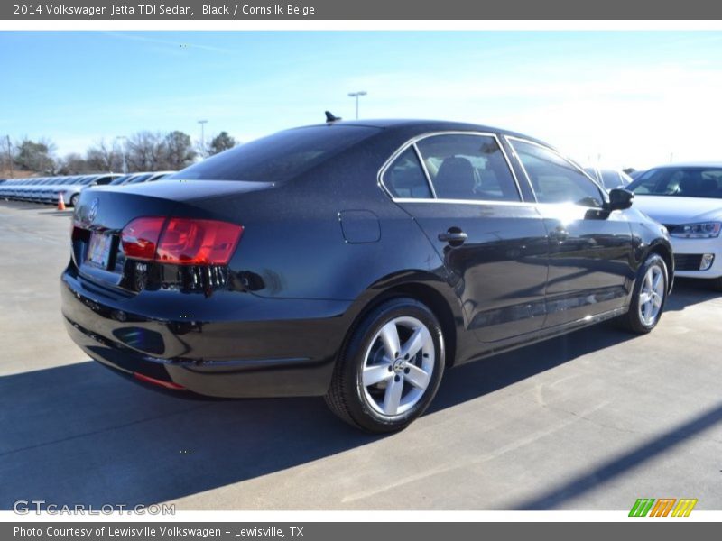 Black / Cornsilk Beige 2014 Volkswagen Jetta TDI Sedan