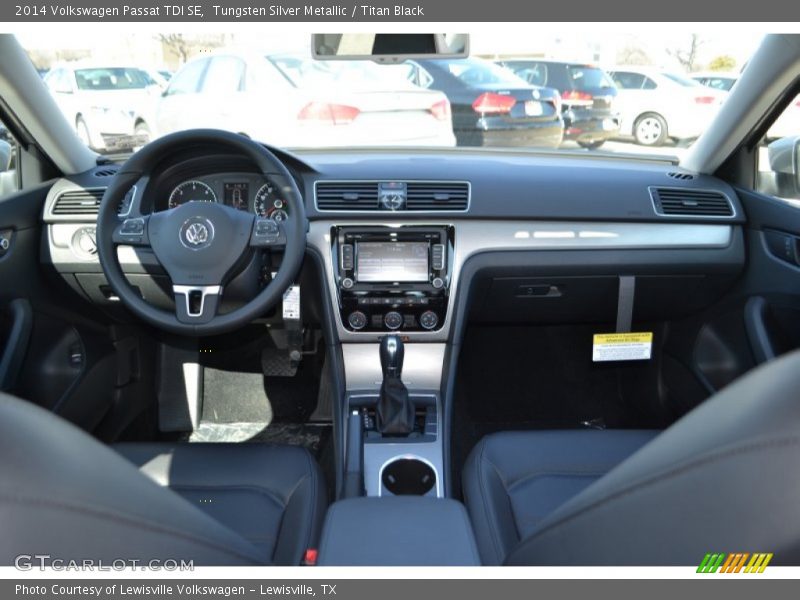 Tungsten Silver Metallic / Titan Black 2014 Volkswagen Passat TDI SE