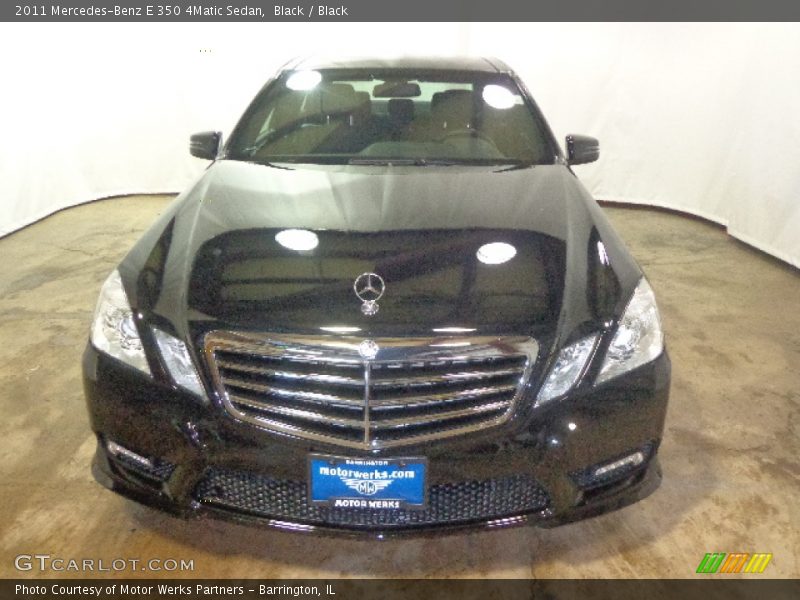 Black / Black 2011 Mercedes-Benz E 350 4Matic Sedan