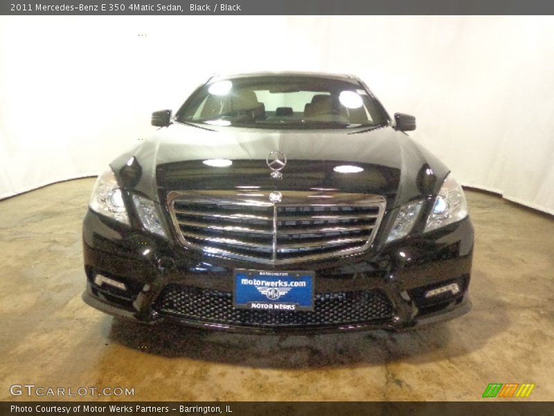 Black / Black 2011 Mercedes-Benz E 350 4Matic Sedan