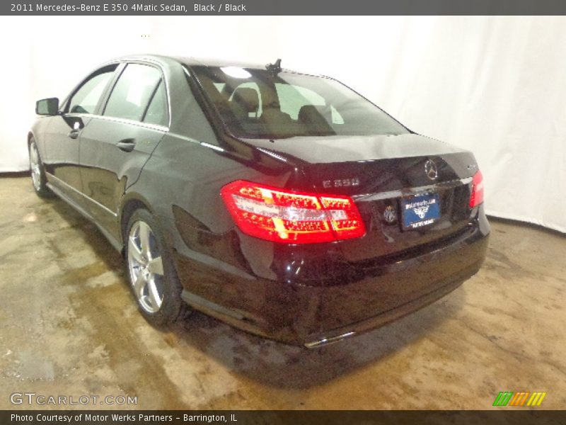 Black / Black 2011 Mercedes-Benz E 350 4Matic Sedan