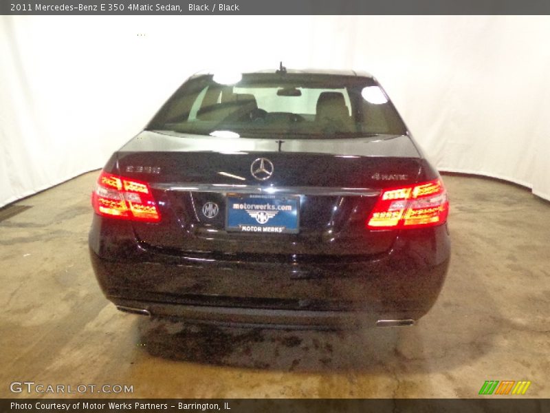 Black / Black 2011 Mercedes-Benz E 350 4Matic Sedan