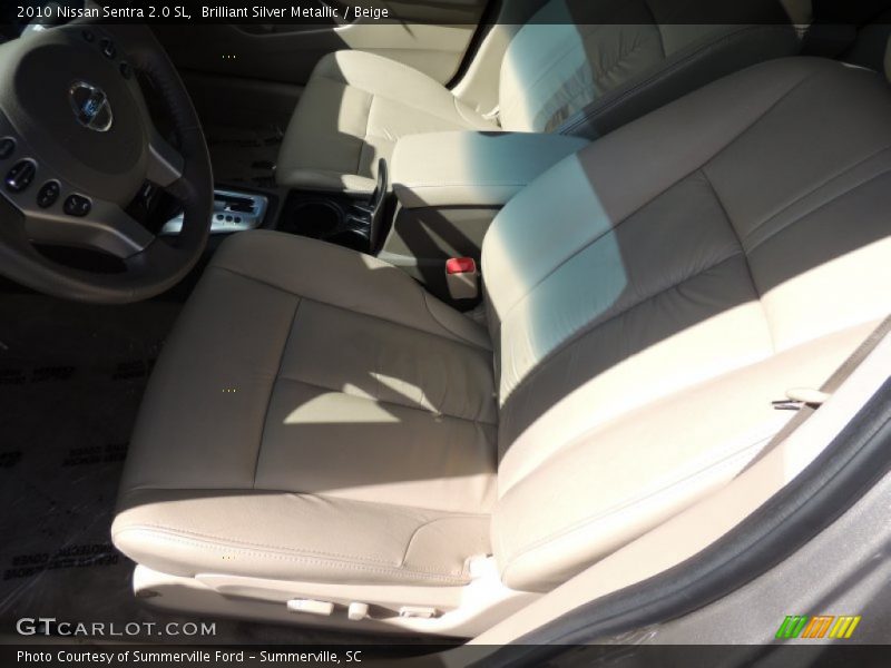 Brilliant Silver Metallic / Beige 2010 Nissan Sentra 2.0 SL