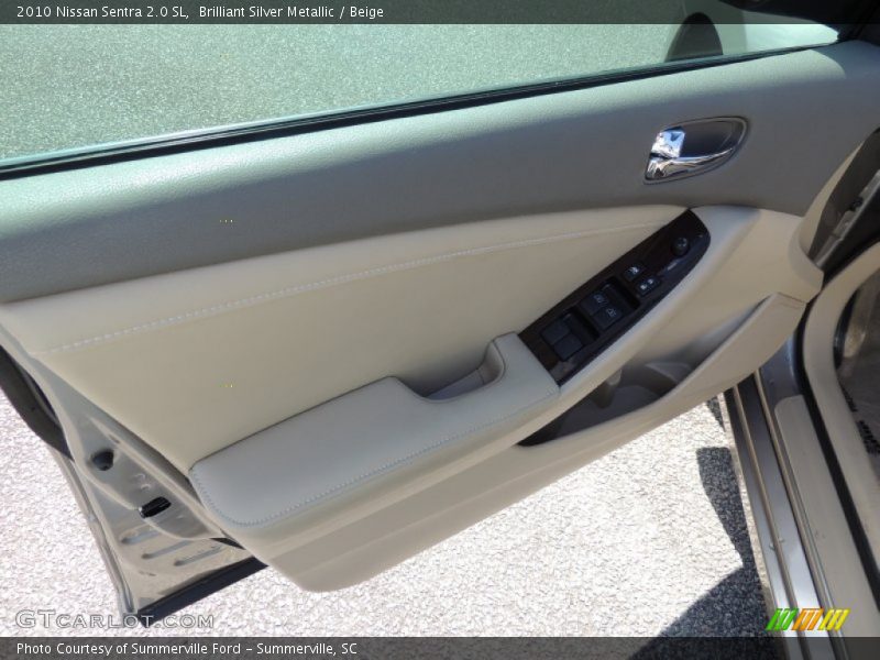 Brilliant Silver Metallic / Beige 2010 Nissan Sentra 2.0 SL