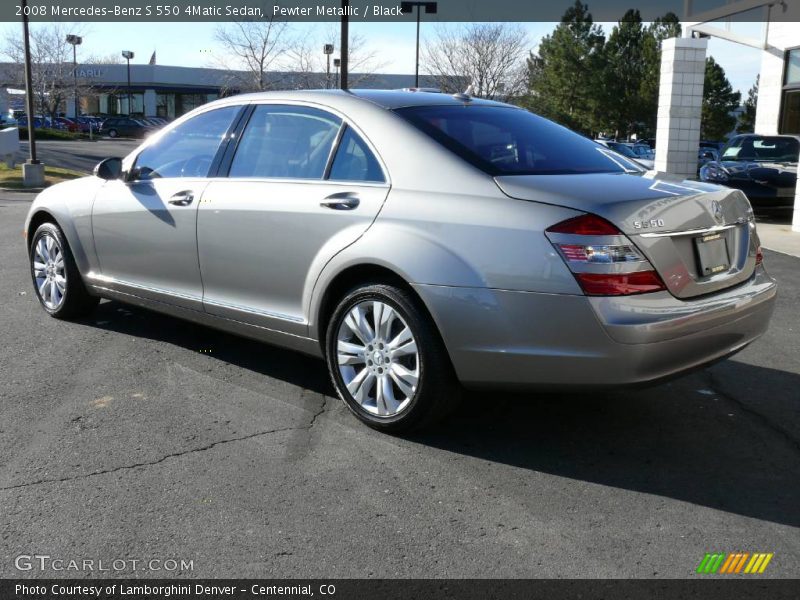 Pewter Metallic / Black 2008 Mercedes-Benz S 550 4Matic Sedan