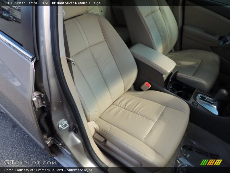 Brilliant Silver Metallic / Beige 2010 Nissan Sentra 2.0 SL