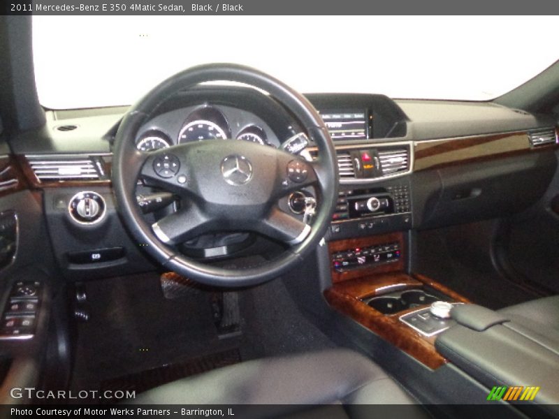 Black / Black 2011 Mercedes-Benz E 350 4Matic Sedan