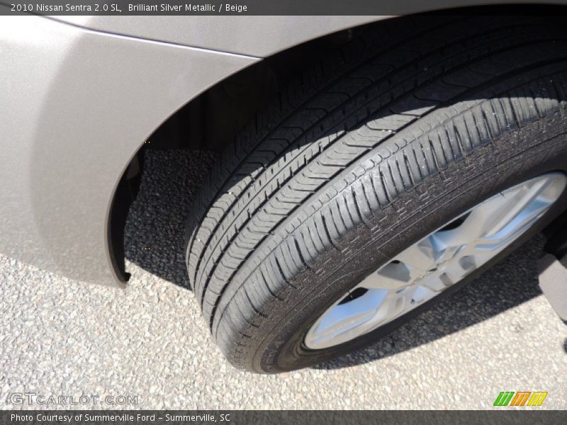 Brilliant Silver Metallic / Beige 2010 Nissan Sentra 2.0 SL