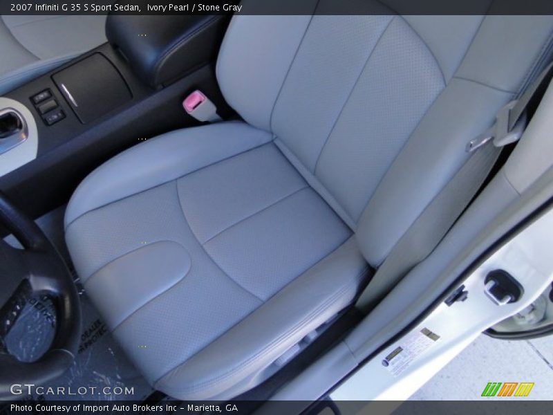 Ivory Pearl / Stone Gray 2007 Infiniti G 35 S Sport Sedan